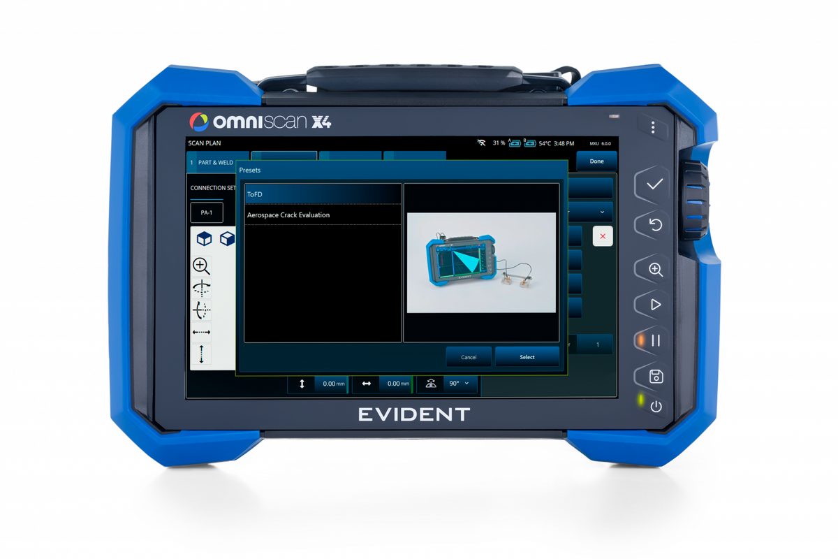 Olympus OmniScan X4 32:128PR Phased Array Flaw Detector – Pine