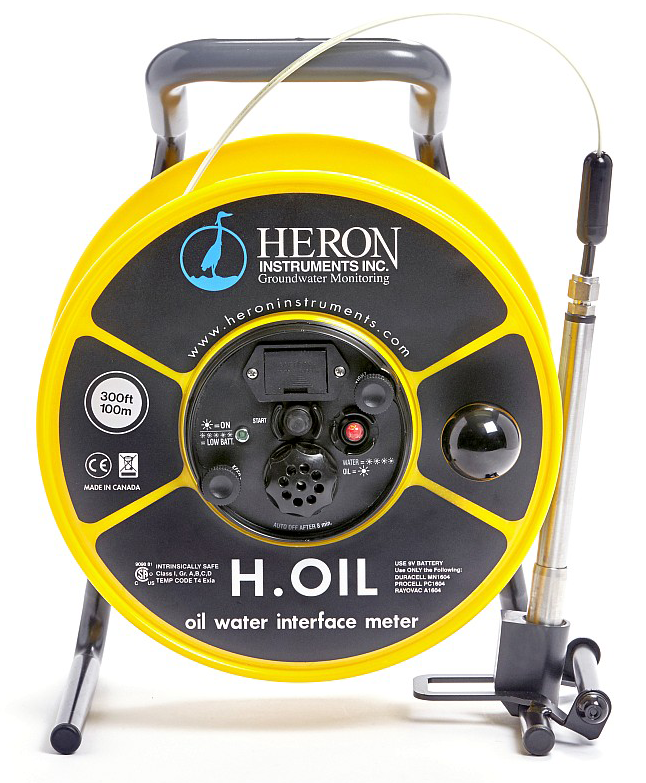 Heron H.O1L Oil / Water Interface Probe Meter, 100 ft.