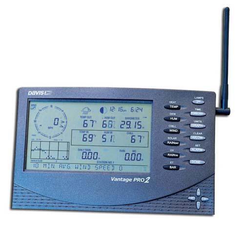 Davis Vantage Pro 2 with Standard Radiation Shield Wireless Weather Station