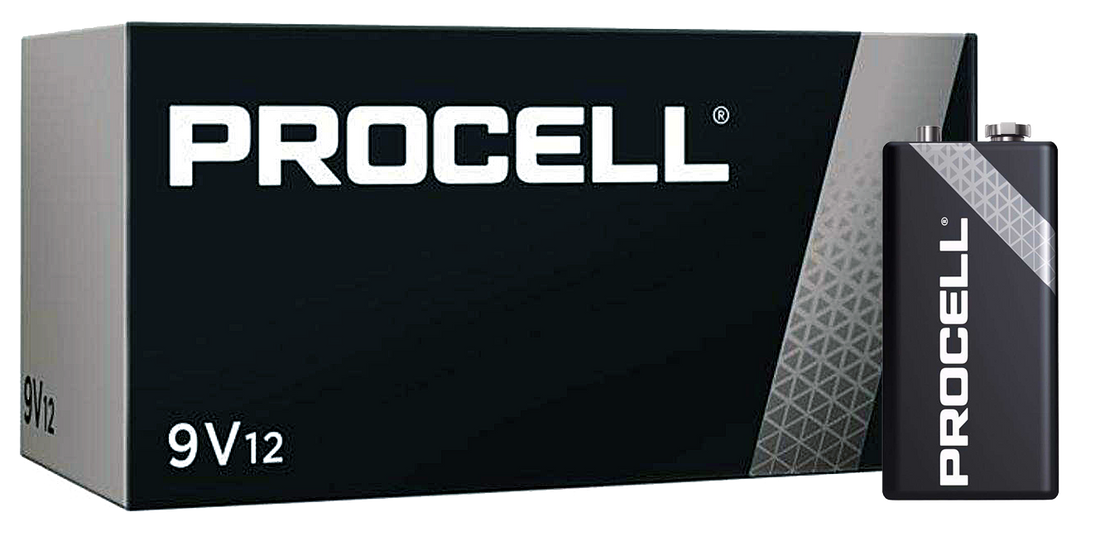 Duracell ProCell 9V Batteries 12/bx