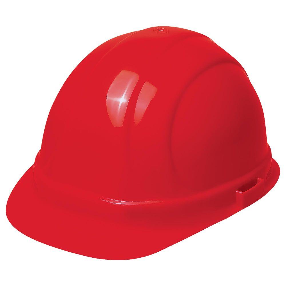 Hard Hat, ERB Omega II, Cap Style, Ratchet Suspension, Red, 19954